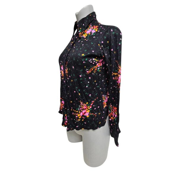 70s Lady Manhattan pointy collar long sleeve shirt . size 9 - 10 - Picture 2 of 10